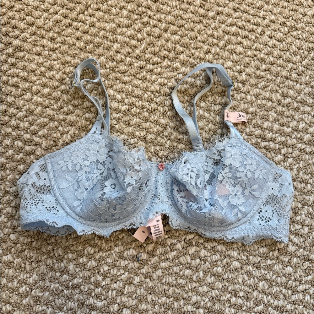 Victoria's Secret Lace Bra - Soft Blue